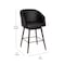 Flash Furniture 26" Black LeatherSoft Counter Stool with Wood Legs AY-1928-26-BK-GG - alternate 7